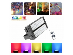 RGB Color - 100w outdoor LED Projector RGB remote LED flood lights